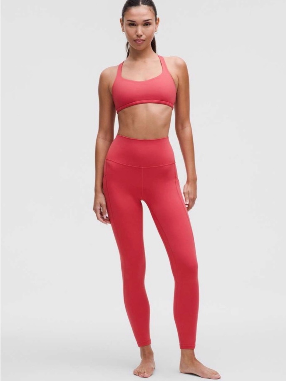 Lululemon Align High Rise Leggings 25” with Pockets – Desert Red – Size 6 – NWT